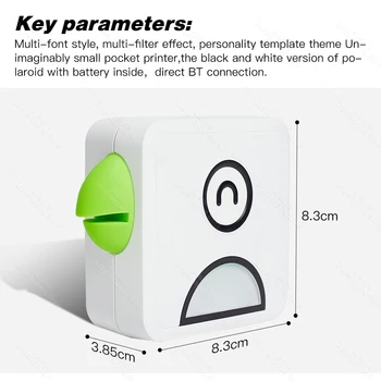 Poooli L2 Kabatas termoprinteri Mini 300DPI Bluetooth Tālruni, Printeri Saņemšanas Fotogrāfijas Uzlīmi Ar Bezmaksas APP