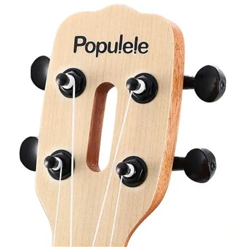 Populele Smart havajiešu ģitāra 23 Collu 4 Stings Elektriskā havajiešu ģitāra Koncerts Soprāns Akustisko Atbalsta PROGRAMMU LED Mini Ģitāras ar Maisu