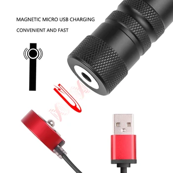 Poratble XHP50 LED Darba Gaismas USB Lādējamu Daudzfunkcionālas kabatas Lukturītis Iebūvēts 18650 Bateriju 1800mAH Velosipēdu apgaismojumam Ar Klipu