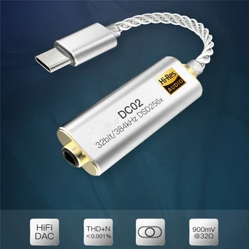 Portatīvie Austiņu Pastiprinātājs Adapteris iBasso DC01 DC02 USB DAC Android PC Tabletes 2,5 mm 3,5 mm HiFi Izīrē Adapteris Tips-C