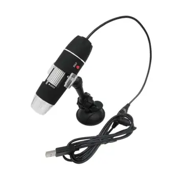 Portatīvo 1600X 2-in-1 USB Digitālā Mikroskopa Kamera Endoskopu 8LED Lupa ar Metāla Statīvu Elektronisko Noteikšanas rotaslietas