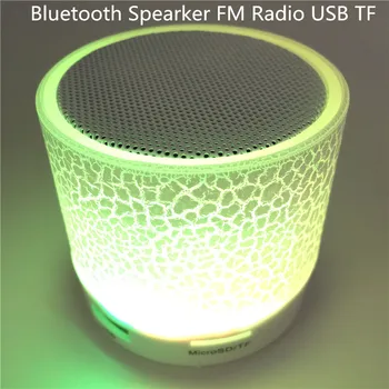 Portatīvo Bezvadu Maza LED Bluetooth Skaļruņi Mini Mūzikas Audio TF USB FM Gaismas Stereo Skaņas Skaļrunis, Lai Tālruni Xiaomi ar Mic