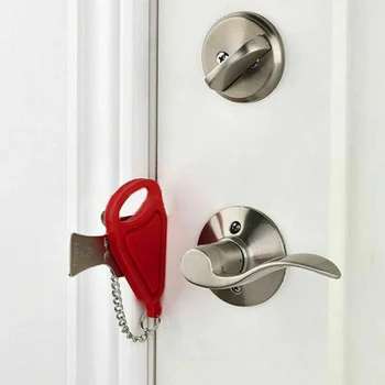 Portatīvo Durvju slēdzenes Aizstāj lai Addalock Saderīgu Ceļa Bloķēšanas Anti Theft Aparatūras Drošība Privātums Hotel Mājās
