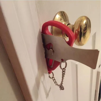 Portatīvo Durvju slēdzenes Aizstāj lai Addalock Saderīgu Ceļa Bloķēšanas Anti Theft Aparatūras Drošība Privātums Hotel Mājās