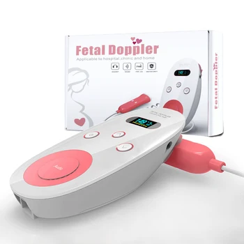 Portatīvo Medicīnas Augļa Doplera Detektors, LCD Ultraskaņas Bērnu Sirds ritma Monitors Grūtniecēm Asinsvadu Sensors Detektīvs Mašīna Ierīces