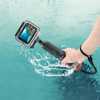 Portatīvo Selfie Stick Peldspēja Peldošā Stienis Niršanas Rokturis Gopro 9 8 7 6 5 4 OSMO Action Camera Waterproof neslīdoša Piederumu