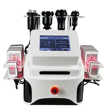 Portatīvo Ultraskaņas Cavitation RF Vakuuma Uzsūkšanas Lāzera Sistēma Ķermeņa Tauku Zudumu Mašīna