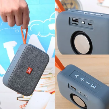 Portatīvā Bluetooth Portable Speaker Āra Uzlādējamais Bezvadu Skaļruņi Soundbar Subwoofer Skaļruni TF MP3 Iebūvēts Mikrofons