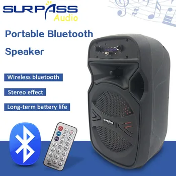Portatīvā Bluetooth Skaļruni Stereo Skaņas Skaļrunis Muisc Spēlētājs Āra Akumulatora Daudzfunkcionālu Aktīvās Skaļrunis Ar Tālvadības