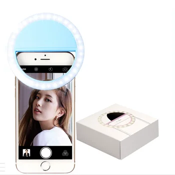 Portatīvā LED Selfie Gredzenu Aizpildīt Gaismas USB Maksas tālrunis Papildu 36LED Apgaismojums Selfie Uzlabot Fotogrāfija Visiem Tālruni