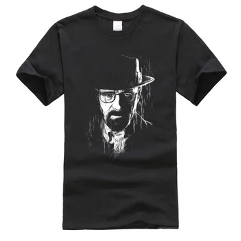 Portretu Heisenberg Zinātnes T Krekls Ķīmija Diafragmas Breaking Bad Jaunu Tshirt Vīriešiem Camisas Izlūkošanas T Black Top