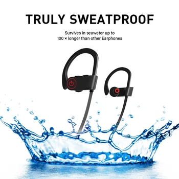 Pottnar Jaunu Bezvadu Earbuds TWS Bluetooth Austiņas 5.0 Sporta auss cilpiņa IPX7 Ūdensizturīgs Bezvadu Austiņas Fitnesa Darbojas