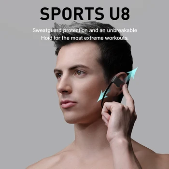 Pottnar Jaunu Bezvadu Earbuds TWS Bluetooth Austiņas 5.0 Sporta auss cilpiņa IPX7 Ūdensizturīgs Bezvadu Austiņas Fitnesa Darbojas