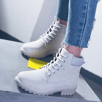 Potītes zābaki sieviešu kurpes ir 2021. mežģīnes-up sieviešu ziemas zābaki cietā laukumā papēži dāmas ziemas apavus, sniega zābaki, zapatos mujer de