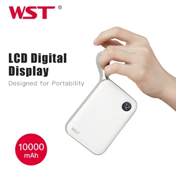 Power Bank 10000mah ar LCD Digitālo Displeju Portable Tālruņa Akumulatora Lādētāju Dual Izejas Portatīvo Uzlādes Jauda Banka