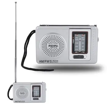 Powered AM/FM Teleskopisko Jaunu Antenu Kabatas Radio Mini Portatīvo Akumulatora Multi-funkciju Iebūvēts skaļrunis Uztvērējs Radio Vecs Vīrietis