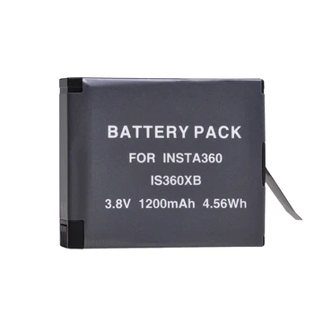 PowerTrust 2gab ONE X Bateriju 1200mAh Akumulatora + Dual USB Lādētājs Insta360 VIENS X Baterijas ar C Tipa Ostu