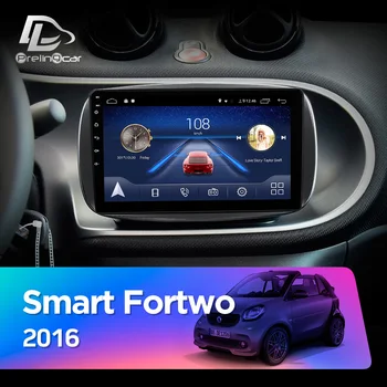 Prelingcar Android 10.0 NE DVD 2 Din Auto Radio Multimediju Video Atskaņotājs Navigācija GPS For Mercedes/Benz Smart Fortwo 2016 IPS