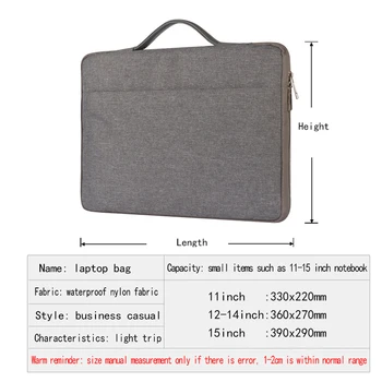Pret skrāpējumiem Notebook Case Sleeve Pārsegs Soma HP Chromebook 11/EliteBook 1030/1040/820/ X360 Viegla Klēpjdatora Soma