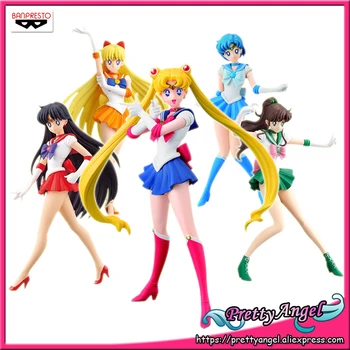 PrettyAngel - Īstu Banpresto Diezgan Aizbildnis Sailor Moon Meitenes Atmiņām Attēls Jūrnieks, Jupiters, Venēra, Marss Rotaļlietas Rīcības Attēls