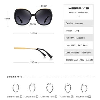 PRIECĪGUS IR Sievietes Luksusa Zīmolu Trending Slīpumu, Saulesbrilles Dāmām Modes Polarizētas Saules brilles UV400 Aizsardzība S6323