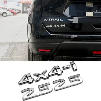 Priekš Nissan Logo Qashqai Tiida X-Trail T32 Juke Sentra Sylphy Almera Otrādi Automašīnas Metāla Uzlīmes 2.5 4X4-i Emblēmas Nozīmīti Piederumi