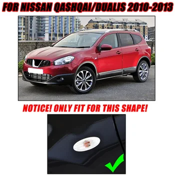 Priekš Nissan Qashqai Dualis 2010 2011 2012 2013 Chrome Sānu Pagrieziena Signāla Gaismu Lampas Vāciņš Melns, Car Styling Komplekts Uzlīmes Aksesuāri