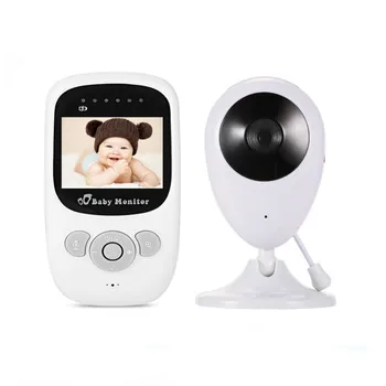 Profesionālas Bezvadu Kamera Baby Monitor Nakts Redzamības Divu veidu Miega Monitors 2,4 collu LCD Displejs Temperatūras Noteikšana