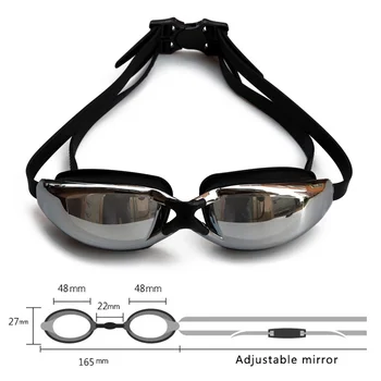 Profesionāls Peldēšanas Brilles Vīrieši Sievietes Anti-miglas UV Aizsardzība, Peldēšanas Brilles, Ūdensizturīgs Silikona Pieaugušo Briļļu Peldēt baseinā