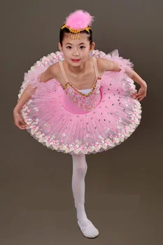 Profesionālā Baleta Tutus bērnu Gulbju ezers Baleta Deju Drēbes meitenēm Pankūku tutu Bērnu Balerīna daiļslidošanas Kleitu