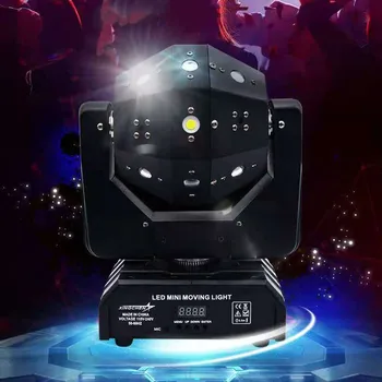 Profesionālās DJ Disko Bumbu, Gaismas, LED gaismas lāzera strobe 3in1 kustīgās galvas futbola gaismas DMX Naktsklubs puse liecina, skatuves apgaismojums