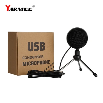 Profesionālās micrófono profesional para pc USB, mikrofons, kondensatora studijas mikrofonu, lai DATORU Youtube dziedāšanas YR08
