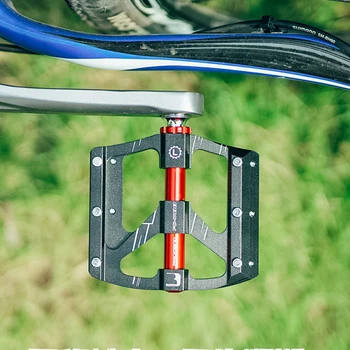 PROMEND jaunu velosipēdu pedāļu trīs Pei Lin CNC alumīnija sakausējuma Pei Lin pedāli Super gaismas mtb paturot pedāli Kalnu velosipēdu piederumi