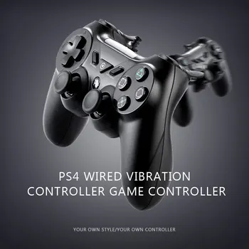 PS4 Vadu Kontrolieris Spēle Kontrolieris Vibrācijas Kontrolieris Sony PS4 vadu gamepad Gamepad Video Spēli USB Kursorsviru Kontrolieris