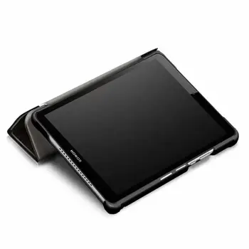 PU Ādas Gadījumā Huawei MediaPad T5 JDN2-W09/AL00 8.0 collu Planšetdatoru stāvēt vāks huawei mediapad T5 8.0 Gadījumā Fundas