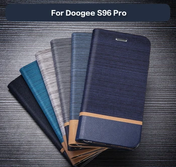 PU Ādas Maks Gadījumā Doogee S96 Pro Uzņēmuma Tālruņa, Gadījumā, Doogee S96 Pro Grāmatu Gadījumā Mīksta Silikona Vāciņu Atpakaļ