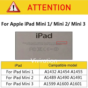 PU Ādas Stāvēt Vāks Apple iPad Mini 1/ Mini 2/ Mini 3 7.9