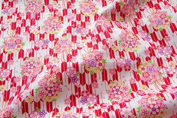 Pusi Metru Japāņu Dobby Kokvilnas Audumi Kimono Audumu Šūšana Quilting Fabrics par Lupatu Pušķis D