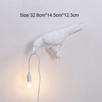 Putnu Lampas LED Ziemeļu Sienas Lampas itālijas Seletti Putnu Sienas lampas Mājas Dzīvojamā Istabā, Guļamistabā, Mājas Putnu Gaismas Sienas Gaismas ķermenis
