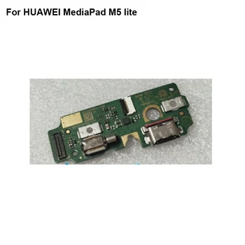 Pārbaudīts Labu HUAWEI MediaPad M5 lite USB Uzlādes Doks Ostas Valdes 10.1 collu Flex Kabelis Moduļa Valdes Daļas BAH2-W19 P2610