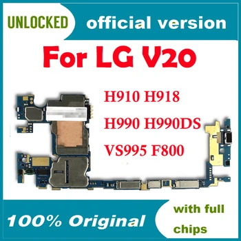 Pārbaudīts Mobilo Elektronisko Paneli Mainboard Mātesplati Par LG V20 H910 H918 H990N VS995 F800 64GB ROM Ar Android Sistēmu
