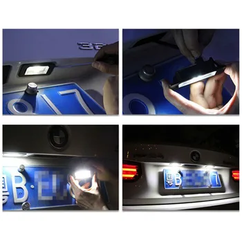 Pāris Auto Led Priekšējie Lukturi Licences Plāksnes Gaismas Signāls, Lampu Benz Automašīnas C E Cls Klases W203 W211 W219 E550 E350
