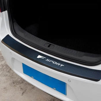 Pēc aizsargu Aizmugurējo Buferi Bagāžnieka Aizsargs Plāksnes F Sporta Lexus PU ādas, Oglekļa šķiedras izskatās Optiskā Auto Piederumi