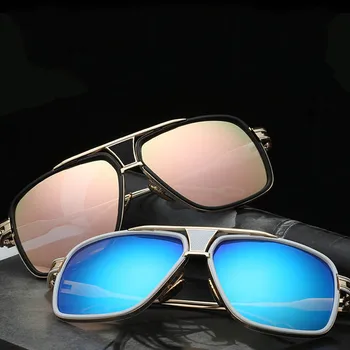 Q Retro Lielo Rāmi Saulesbrilles Zīmola Dizainere UV400 Gafas Braukšanas Brilles Oculos De Sol Vintage