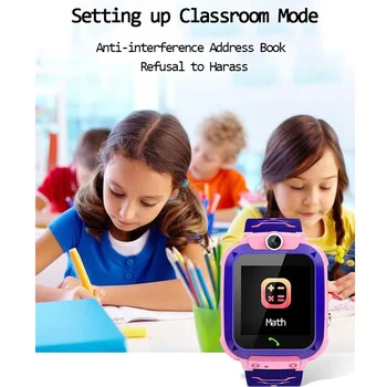 Q12 Bērnu Bērni Tālrunis Skatīties Smartwatch Ar Sim Karti Zēniem Meitenes Canera Ūdensizturīgs IP67 Dāvanu Smart Skatīties Uz Android vai IOS