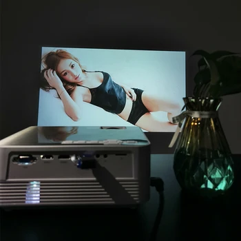 Q6 MINI Andorid Projektoru 1280x720P 2600 lūmeniem Full HD Bluetooth, Wifi LED Projektors 1080P Home Cinema 3D Video Projektoru