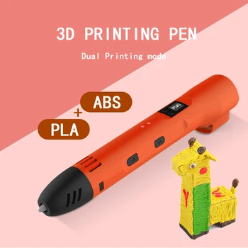 QCREATE ABS TAA Duālais Režīms, 3D Drukāšanas Pildspalvu LCD Ekrāns 60-245 pēc Celsija Apkures Temperatūra 8 Pārnesumu Ātrumu 50M ar 10 Krāsu Pavedienu