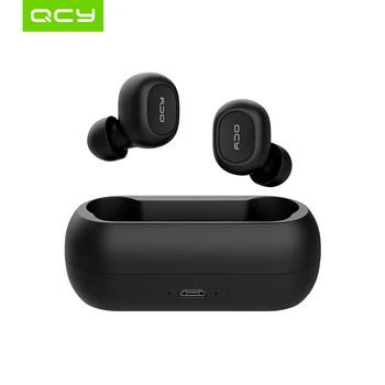 QCY T1C JAUNU Bluetooth V5.0 Bezvadu Austiņas, Bluetooth Austiņas, 3D Stereo Skaņu Earbuds ar divu Mikrofonu un Uzlādes kaste