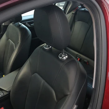 QHCP Auto Pagalvi Pogu Sequin Uzlīme Sēdekļa Apdare ABS Sudraba 4gab Īpašu Alfa Romeo Giulia Stelvio Interjera Aksesuārs