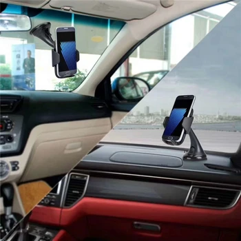 Qi Bezvadu Automašīnas Lādētāju, Lādēšanas Paliktņa iPhone X 8 8 Plus Samsung S8 Note8 S9 Plus Auto Piesūcekņa Stiprinājums Stand ar Mazumtirdzniecības Iepakojumā